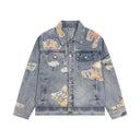 Veste cargo patchwork en jean