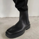 Split Toe Leather Chelsea Boots