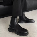 Split Toe Leather Chelsea Boots