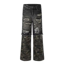 Dark Camouflage Cargo Jeans