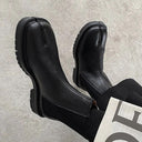 Split Toe Leather Chelsea Boots