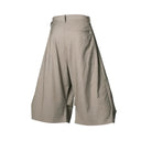 Drape Wide Bermuda Shorts