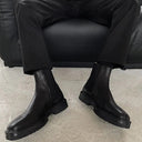 Split Toe Leather Chelsea Boots