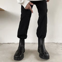 Split Toe Leather Chelsea Boots