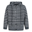 Le Cardigan Rayé à Capuche
