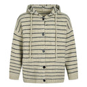 Le Cardigan Rayé à Capuche