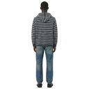 Le Cardigan Rayé à Capuche