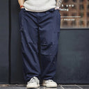 Pantalones de cuero cromado negro