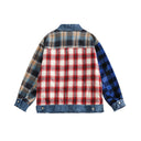 Plaid Denim Clash Jacket