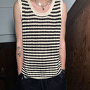 Knitted Striped Tank Top