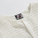 Collarless Cotton Weave Shirt