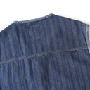 Indigo Striped Denim Vest