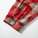 Leopard Fray Plaid Shirt