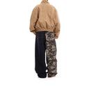 Camouflage Split Cargo Jeans