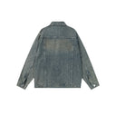 Washed Rhinestone Denim Jacket