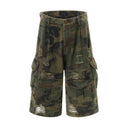 War Washed Camouflauge Shorts