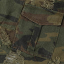 War Washed Camouflauge Shorts