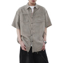 Camisa reversible de manga corta