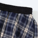 Plaid Overlay Sweatpant