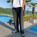 Silk Pleated Drawstring Pant