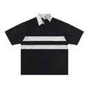 Destroyed Striped Polo Shirt