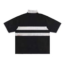 Destroyed Striped Polo Shirt