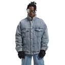 Puffer Denim Jacket