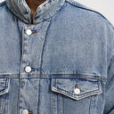 Puffer Denim Jacket