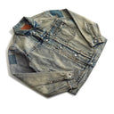 Veste cargo patchwork en jean