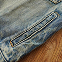 Distressed Selvedge Denim Jacket