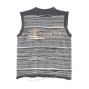 Frayed Knit Sweater Vest