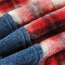 Plaid Denim Clash Jacket