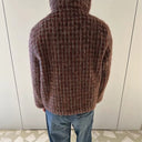 Mohair Plaid Full Zipper Hoodie