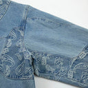 Paisley Etched Denim Jacket