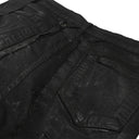 Black Brushed Wax Denim