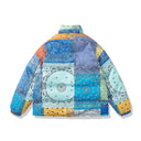 Veste cargo patchwork en jean