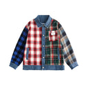 Plaid Denim Clash Jacket