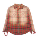 Distressed Faded Plaid Shirt