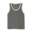 Knitted Striped Tank Top