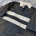 Destroyed Striped Polo Shirt