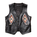 Native Cowhide Leather Vest