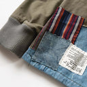 Veste cargo patchwork en jean