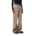 Stacked Suede Trouser