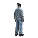 Puffer Denim Jacket