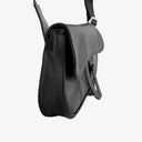 Black Crossbody Saddle Bag