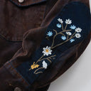 Embroidered Floral Denim Jacket