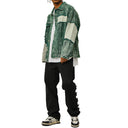 Arrival Green Patchwork Jacket