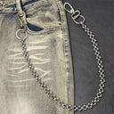 Stainless Steel Beaded Wallet Chain