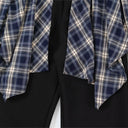 Plaid Overlay Sweatpant