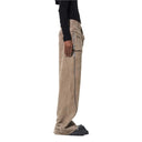 Stacked Suede Trouser